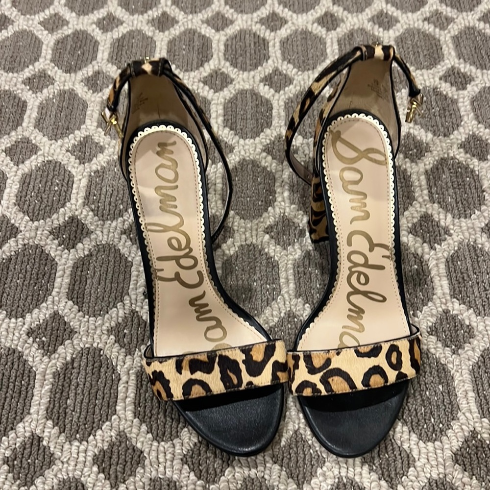 Sam edelman leopard heels- only wore once